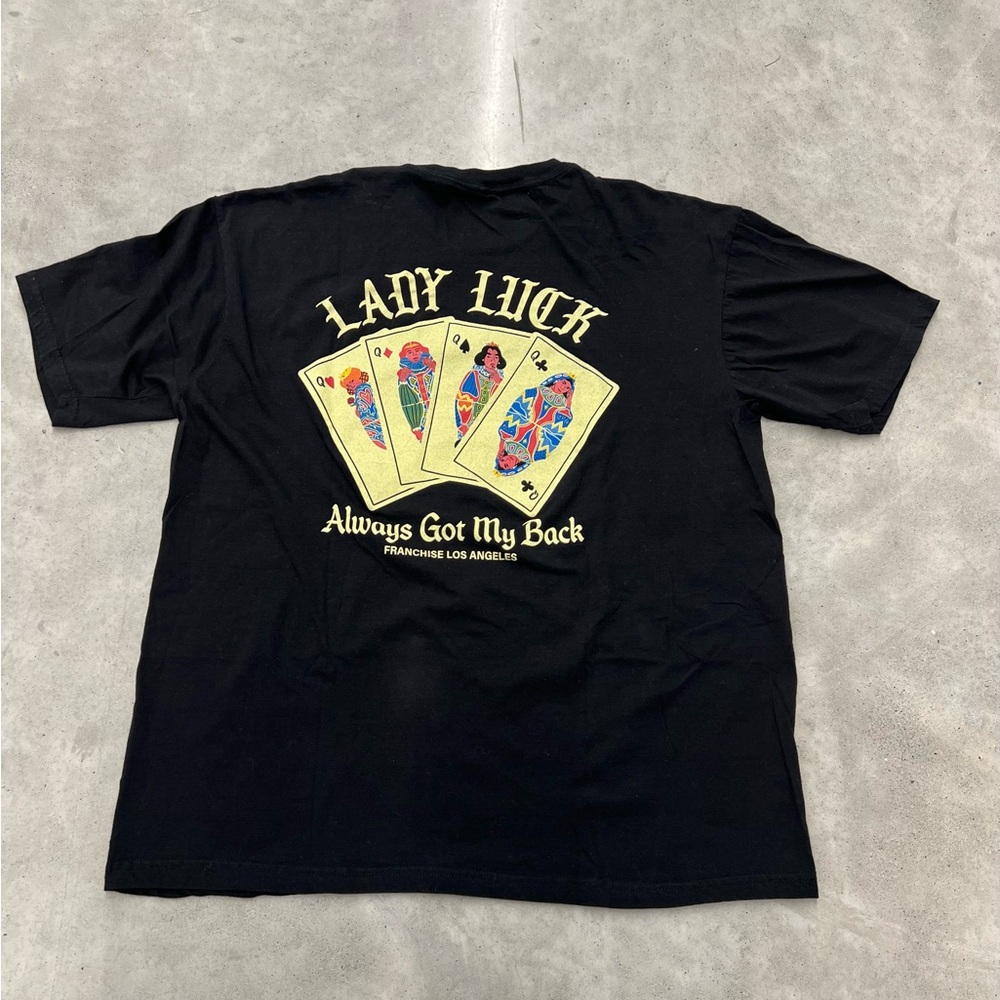 FA Black Graphic Tee with Franchise Los Angeles Design